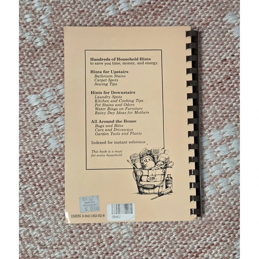 Hints for Upstairs, Downstairs, and‎ All Around the House! Vintage 1992 Spiral.
